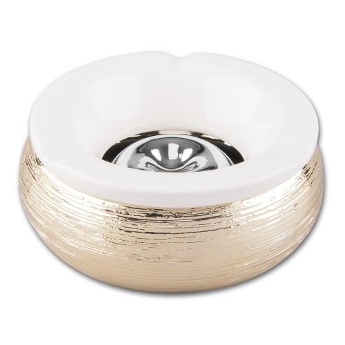 Windascher Keramik Metallstruktur silber Durchmesser 15cm