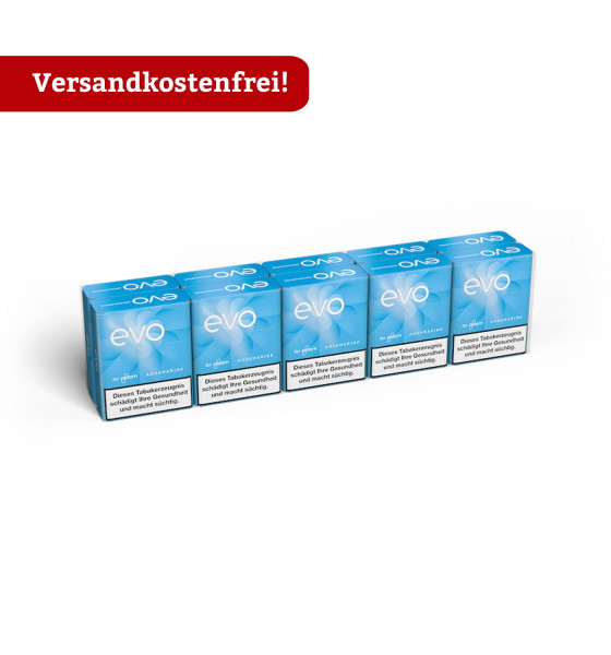 10 Schachteln EVO Aquamarine