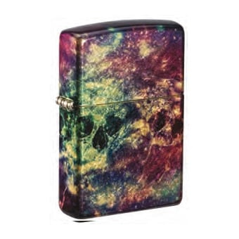 ZIPPO messing tumbled Galaxy Skull Design 60007174