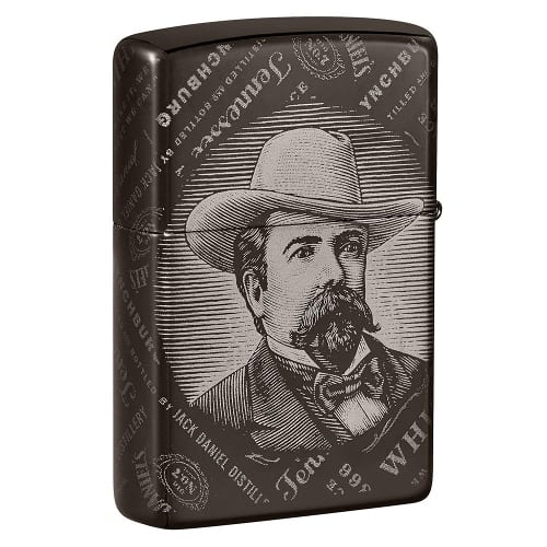 ZIPPO black ice Jack Daniels Logo+Portrait 60005879