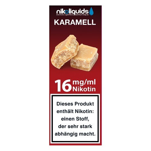 E-Liquid NIKOLIQUIDS Karamell 16 mg