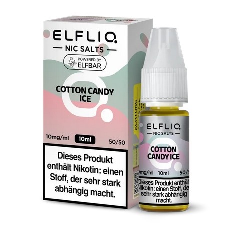 E-Liquid Nikotinsalz ELFBAR Elfliq Cotton Candy Ice 10mg