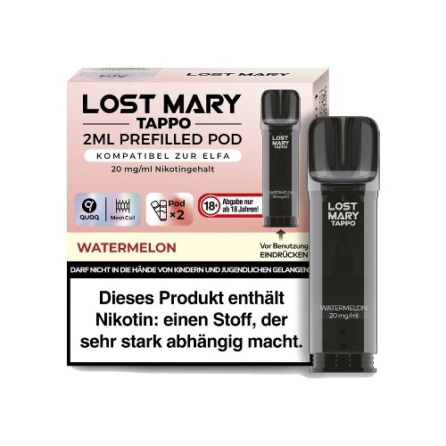 E-Liquidpod LOST MARY Tappo Watermelon 20 mg 2 Pods