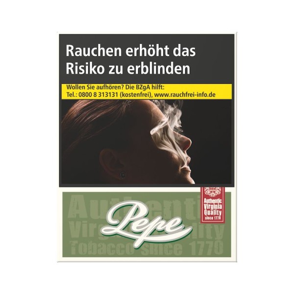 Pepe Zigaretten Rich Green ohne Zusätze Big (8x24)