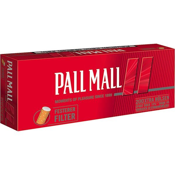 200 Stück Pall Mall Rot Hülsen Zigarettenhülsen