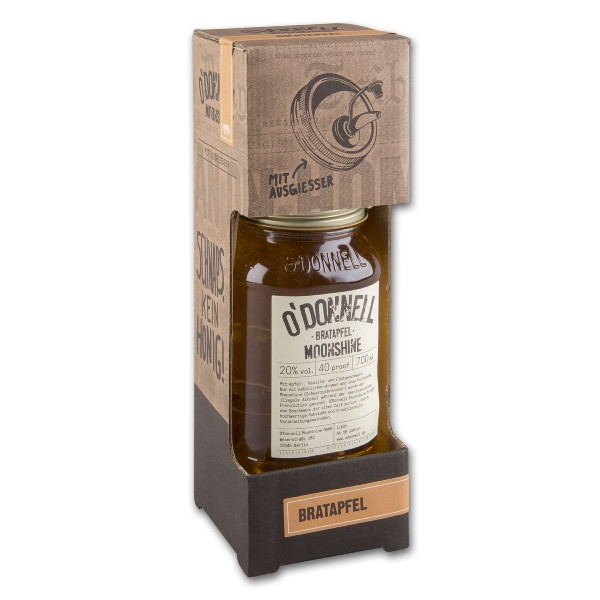 Likör O'DONNELL MOONSHINE Bratapfel 20% Vol. mit Ausgießer