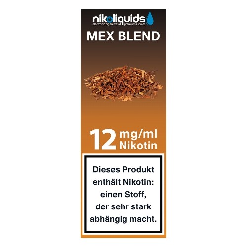 E-Liquid NIKOLIQUIDS Mex Blend 12 mg