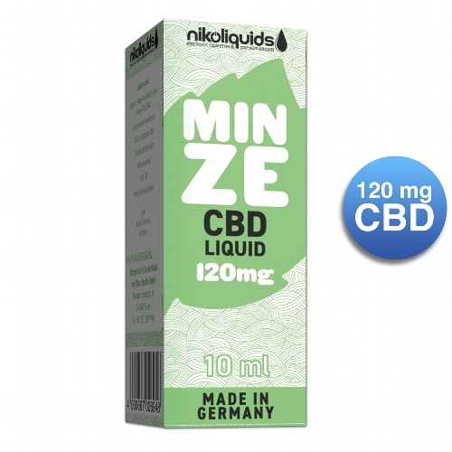 E-Liquid NIKOLIQUIDS Mint 120 mg CBD