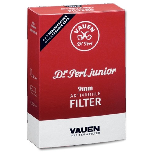 Pfeifenfilter Dr. Perl Junior Jubig Aktivkohle 9 mm 1 Schachtel à 100 Filter