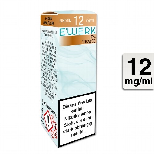 E-Liquid E'WERK RY4 12 mg (Tobacco)