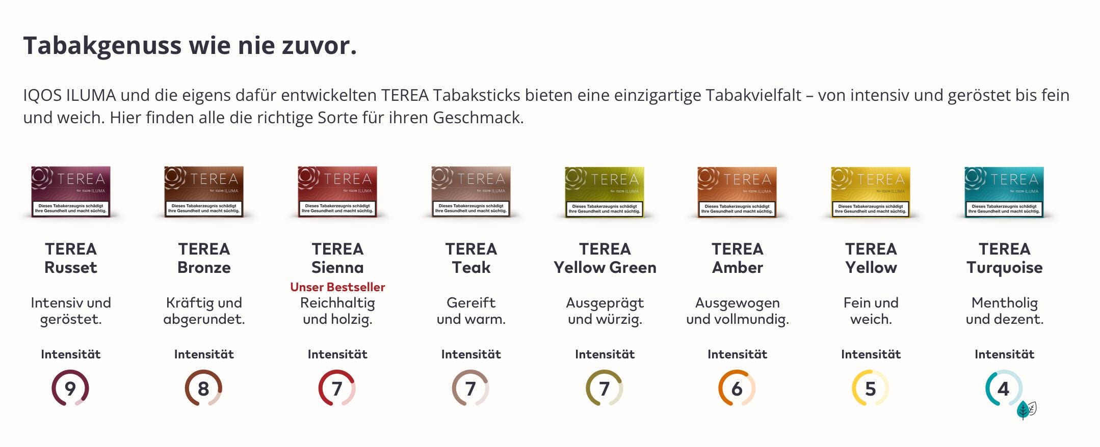 Terea for IQOS ILUMA Yellow - E-Zigaretten, Zigaretten Zubehör