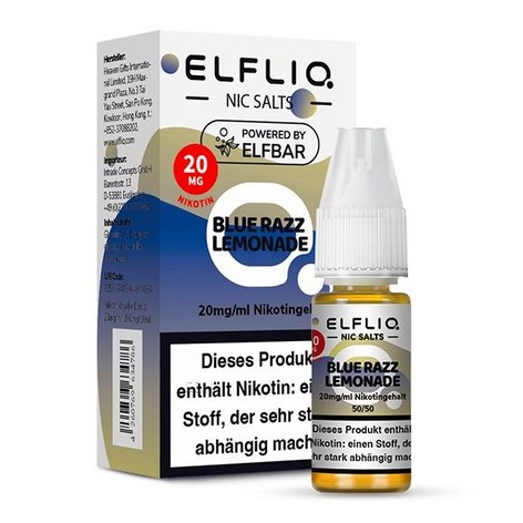 E-Liquid Nikotinsalz ELFBAR Elfliq Blue Razz Lemonade 20mg