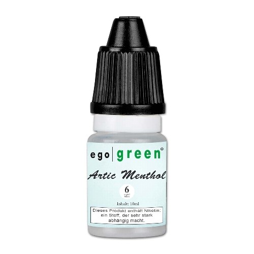 E-Liquid egogreen Arctic Menthol 6 mg/ml Flasche 10 ml