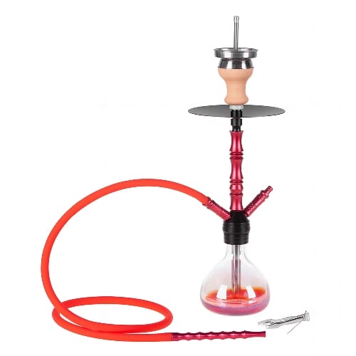 Shisha DREAMLINER 2 Anschluesse rot 52cm Clicksytem