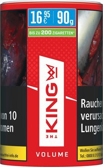 KING Red Volumentabak 90g Dose für bis zu 200 Zigaretten