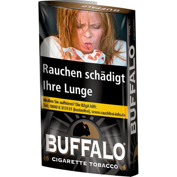 Zigarettentabak Pouch Buffalo Black 40 Gramm