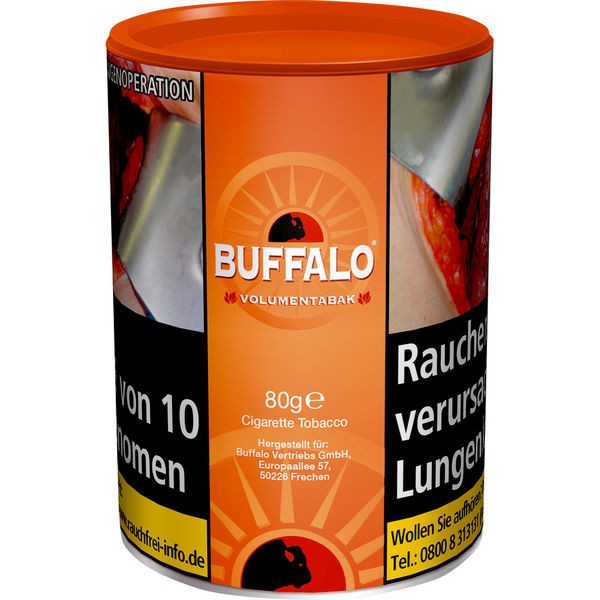 Zigarettentabak Buffalo Volumentabak Red 80 Gramm