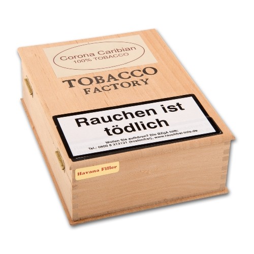 Tobacco Factory Rot Caribian Corona Havana Filler 10 Zigarren