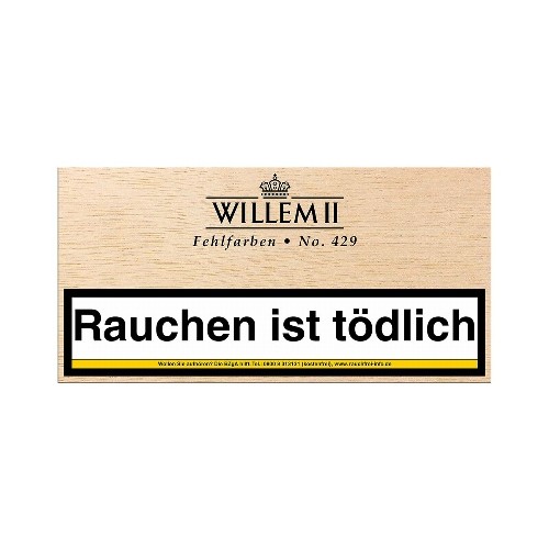 Willem II Fehlfarben No.429 Sumatra 100 Zigarillos