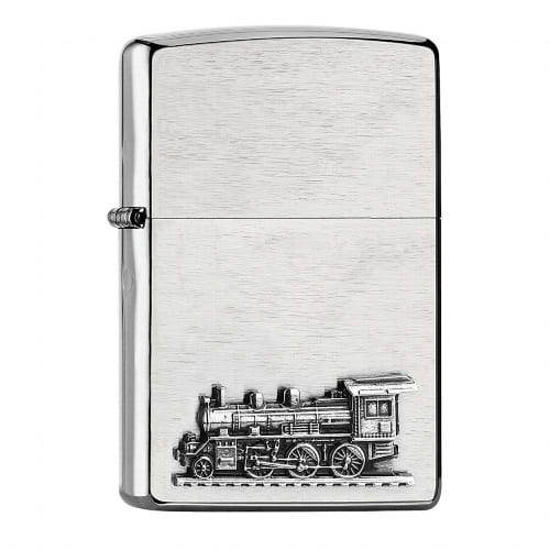 ZIPPO chrom gebuerstet Locomotive 60007833