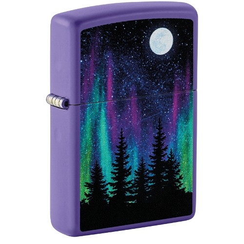 ZIPPO purple matt Northern Lights Design 60006583