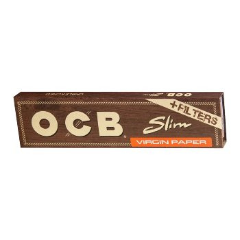 OCB Unbleached Long Slim Virgin +Tips 1x32