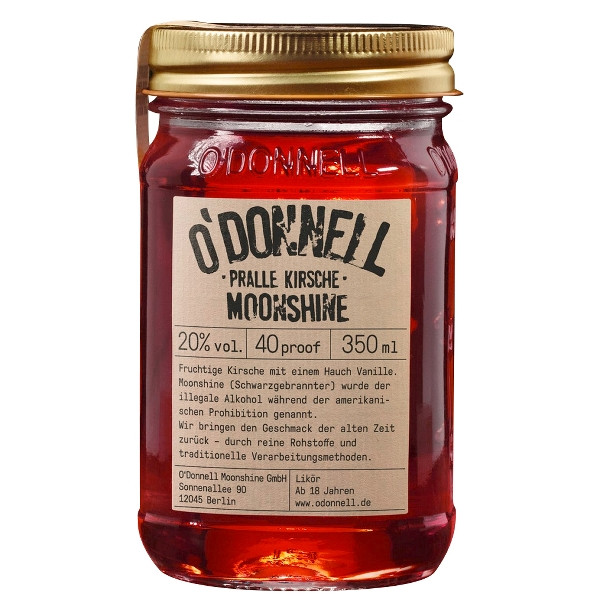 Likör O'DONNELL MOONSHINE Pralle Kirsche 20% Vol.