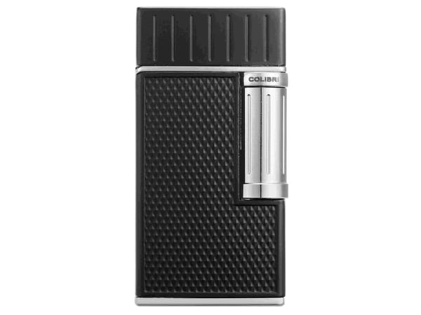 COLIBRI Feuerzeug "Julius II" schwarz/chrom Sz