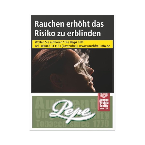 Pepe Zigaretten Rich Green ohne Zusätze Maxi (8x29)