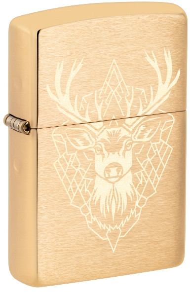 ZIPPO messing gebrstet Fantasy Deer Design 60007502