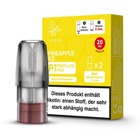 E-Liquidpod ELFBAR Mate500 Pineapple Ice 20 mg 2 Pods