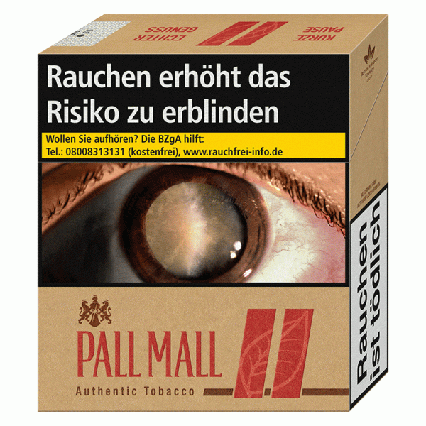 Pall Mall Zigaretten Authentic Red 10 € (8x27)