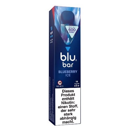 E-Zigarette BLU BAR Einweg Blueberry Ice 18 mg