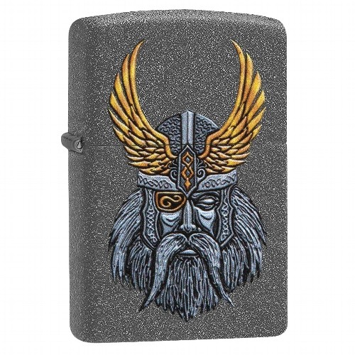 Zippo Feuerzeug Iron Stone Odin Head Design