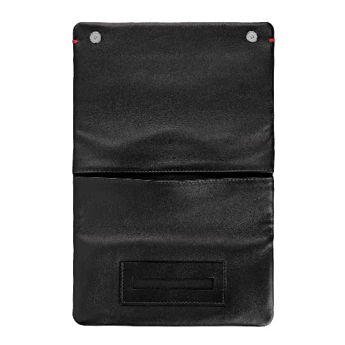 Feinschnitt-Tasche ZIPPO Leder schwarz 17 x 8,5 x 2 cm 2006059