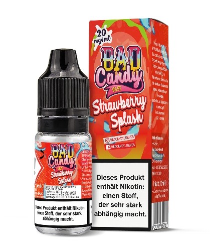 E-Liquid Nikotinsalz BAD CANDY Strawberry Splash 20 mg