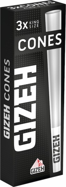 1 x 3 Gizeh Black Cones + Tip