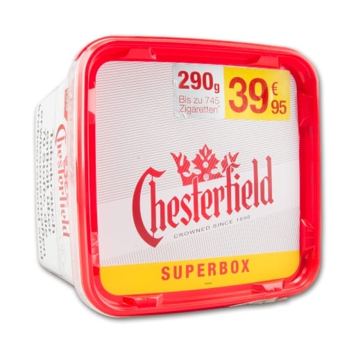 Chesterfield Volume Tobacco Red Zigarettentabak SUPER Box 290 Gramm
