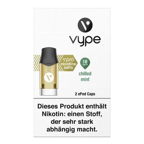 E-Kartusche VYPE ePod Caps vPro Chilled Mint 18 mg 2 Caps