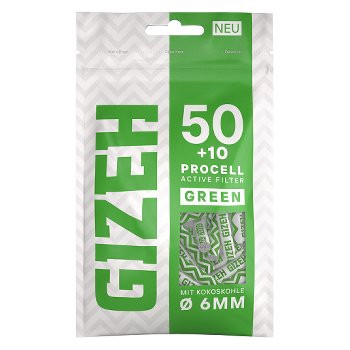 Einzeln GIZEH ProCell Active Filter Green 1x60