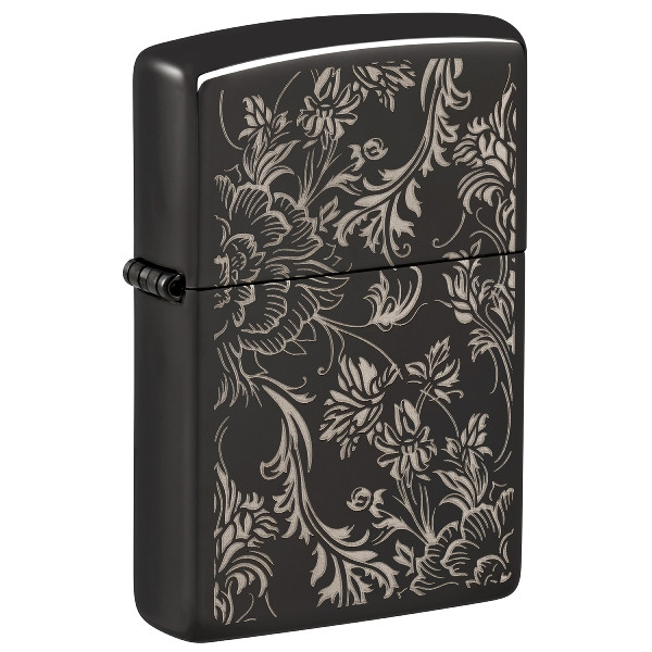 ZIPPO schwarz poliert Filigree Design 60007591