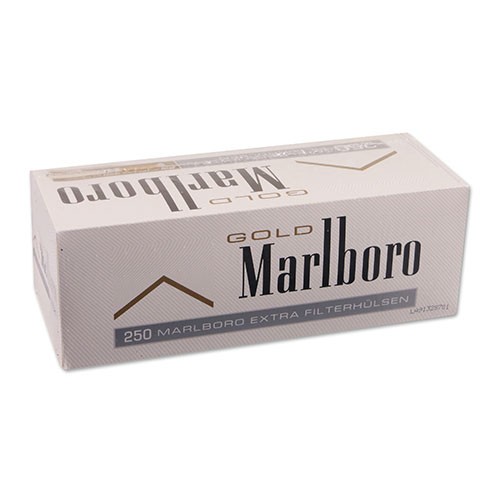 250 Stück Marlboro Gold Extra Zigarettenhülsen