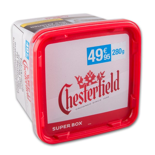 Chesterfield Volume Tobacco Red Zigarettentabak SUPER Box 280 Gramm