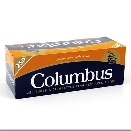 10.000 Stück Columbus King Size Zigarettenhülsen