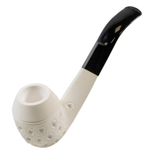 Meerschaumpfeife Block Bulldog graviert Large