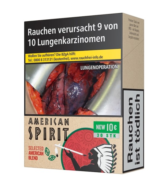 American Spirit Red Zigaretten 8x28 | TABAK-BÖRSE24.de