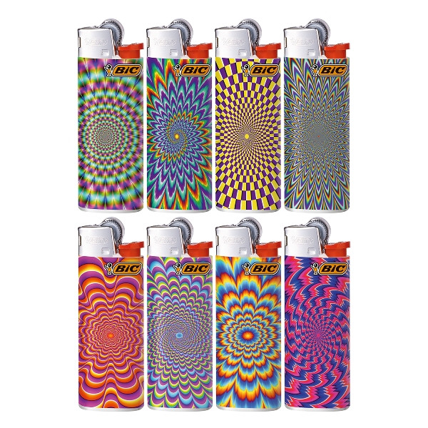 Einwegfeuerzeug Stein BIC Mini Psychedelic Steller mit 50 Stück