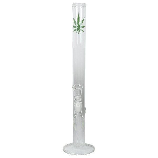Bong Glas Green Leaf 46 cm hoch