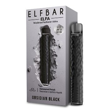 E-Zigarette ELFBAR Elfa obsidian-schwarz 500mAh Limited Edition