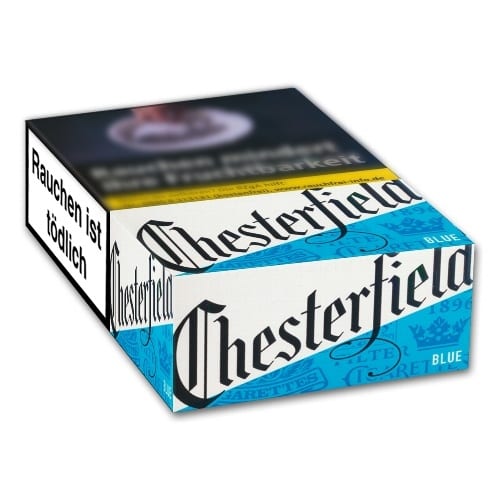 Chesterfield Blue Zigaretten King Size Filter 10x20 TABAKBÖRSE24.de
